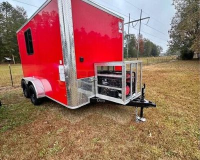 2023 NEW 7' x 12' Dog Grooming Trailer Mobile Pet Grooming Business Unit