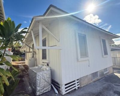 1508 Palolo Ave Apt D. Welcome to your new home in the heart of Lower Palolo! This charming 3-bedroom, 1-bath house offers 716 square feet of cozy living space, freshly painted inside and ready for you to move in. It also includes a brand-new washer and dryer and two parking stalls for added convenience. Just minutes away from all the great local spots - shopping and dining in Kaimuki, the beac...