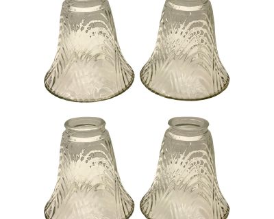 Vintage Cut Glass Chandelier Light Covers