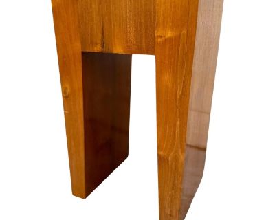 Teak End Grain Side Table