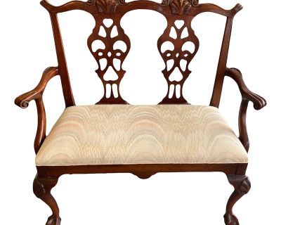 Mid-20th Century Chippendale Bench by Century Chair Company