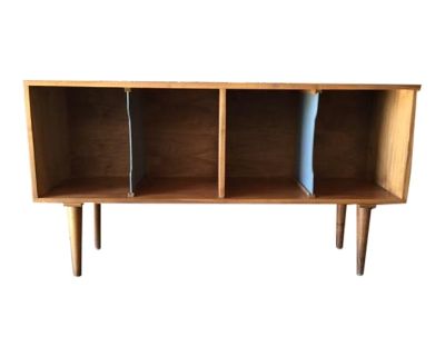 Mid Century Style Record Cabinet Credenza With 4 Bays - Made to Order