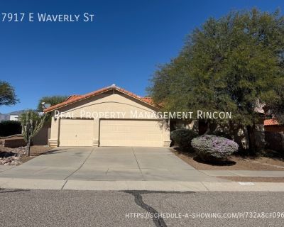 7917 E Waverly St. 3 Car Garage Disposal Fence Fridge Washer/Dryer In Unit. Dishwasher, Microwave, Cable ready, No pets, Ceiling fans. Contact: Leasing Department 520-441-1419. 4 Bedroom. 2 Bathroom. 2183 ft