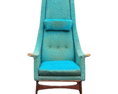 Mid 20th Century Adrian Pearsall for Craft Associates 2486-C High Back Lounge Chair