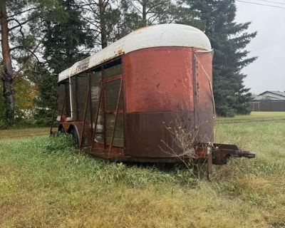 Bumper pull stock trailer.
