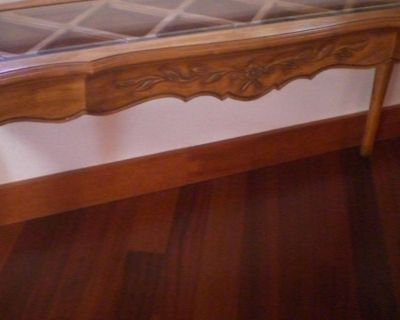 Glass Top Sofa Table