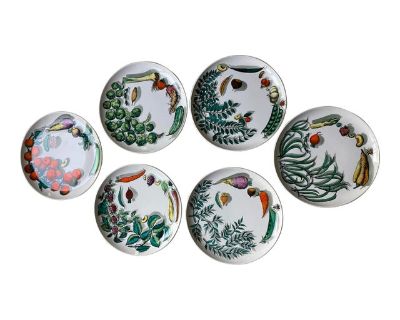 Fornasetti Painted Dishes - Set of 6