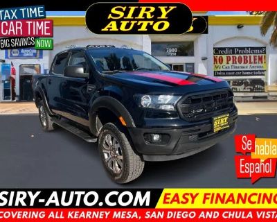 Mileage: 41746. Introducing a sleek and versatile 2021 Ford Ranger XL 2WD SuperCrew with a 5-foot box, dressed in an elegant Shadow Black exterior that perfectly complements its stylish Ebony interior. This Carfax 1-Owner vehicle is equipped with a robust 2.3L 4-cylinder engine, offering an exceptional blend of power and efficiency, ideal for both daily commutes and weekend adventures. Enhancin...