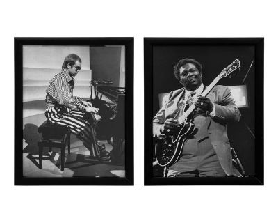 Rock N Roll Legend Singers Photography Print, a Set of 2
