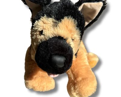 Build A Bear BAB German Shepherd Dog Puppy Red Collar 15" Stuffed Animal Plush