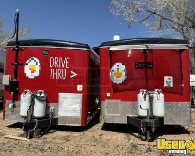 (2) 2024 8.5' x 29' Wells Cargo Kitchen and Storage Trailer Set