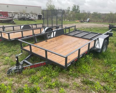 2022 MAXWELL 77"X12' RAILED UTILITY Utility Trailers Kansas City, KS