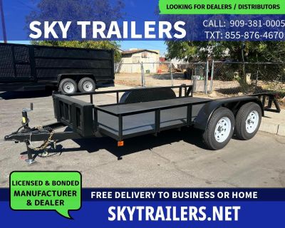 2026 Sky Trailers Utility Trailer 8.5X12X1 (2-3.5K)