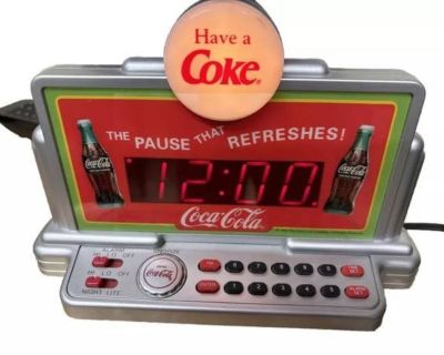 Coca cola alarm clock plug in beauty lights up! Located in palm springs CA