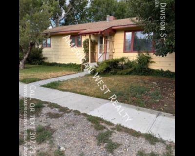 158 S Division St. Favorable home in a nice residential area of Powell. Recently renovated with new flooring and paint. Three bedrooms and a full bath on one end of the home. Living room, dining, kitchen, laundry, and a half bathroom in the middle of the home. Kitchen includes fridge, stove, and dishwasher. Laundry room includes a newer washer and dryer. Bonus family room next to the garage. Th...