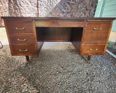 Heavy wood desk