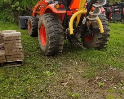 Tractor with attachments