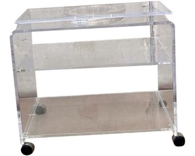 Vintage Post Modern Akko Cart & Swivel Tray
