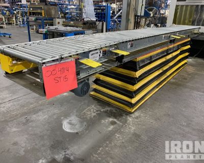 20 ft x 24 in Electric Lift Roller Table