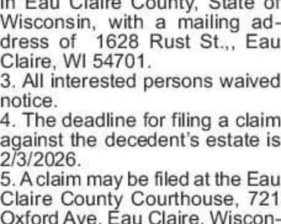 STATE OF WISCONSIN, CIRCUIT COURT, EAU