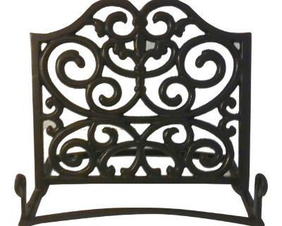 Black Iron Scroll Cookbook Holder/Easel