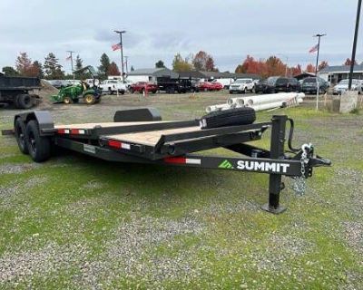 2026 Summit Trailers C6STB720-4TA5-CT2 Cascade 6" 7x20 TA Stationary Tiltbed 14K