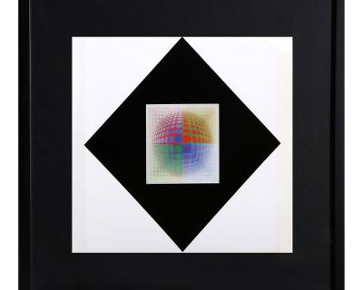 Victor Vasarely, Vega Pal, Offset Lithograph