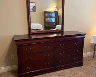 Cherry dresser with mirror C2722