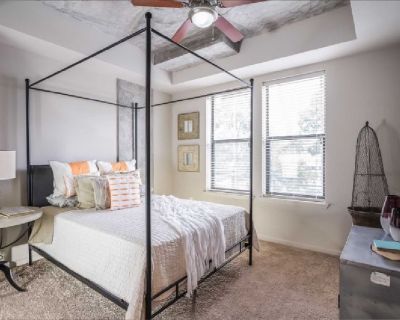 Beautiful 1-bedroom apartment in Elliston 23 luxury apartments. Complex includes gym, meeting and game rooms, salt water pool, and rooftop dog park with beautiful views. Apartment layout is a large 1 bedroom with downtown views from the 5th floor balcony.  Stainless steel appliances, granite countertops, in-unit washer/dryer, walk-in closet, and wood floors throughout. Walk to work at Vanderbil...