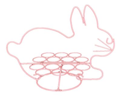 Sculptural Wire Rabbit Figurine Easter Egg Holder