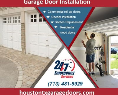 24/7 Emergancy New Garage Door Installation ($25.95) Houston, 77008 Texas