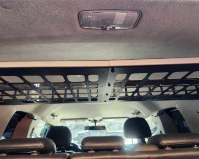 Bison gear- FJ Cruiser roof shelf and window MOLLE panel set & Orange Boxx Rear window support