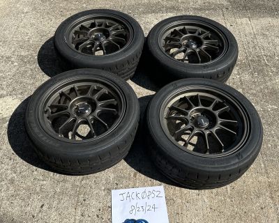 Enkei DST rims with Bridgestone Potenza - track day setup