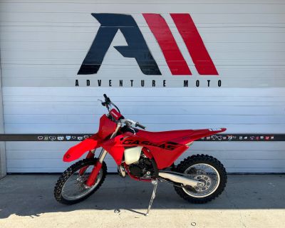 Condition: New, Make: GASGAS, Model: EX 300, Year: 2025, Color: Red, Mileage: 1, Dealer: Adventure Moto, Phone: 214-491-1922. Power on tap! Powerful. Playful. Energetic. Yeah, our EX 300 is quite the bike! It may be a big-bore 2-stroke but it's an absolute dream to ride thanks to the electronical exhaust control helping to deliver a really usable spread of power. Short shift it and ride the wav...