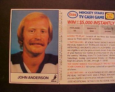 JOHN ANDERSON HOCKEY CARD