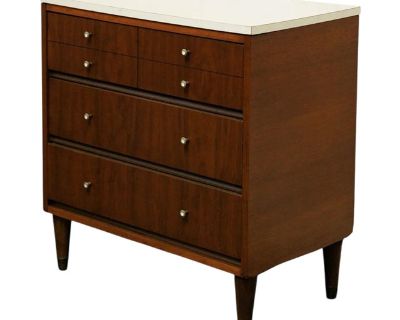 Mid 20th Century Walnut Vintage Lowboy Dresser