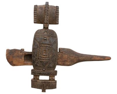 Antique Songye Door Lock Wall Art