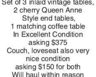 For Sale Set of 3 inlaid vintage