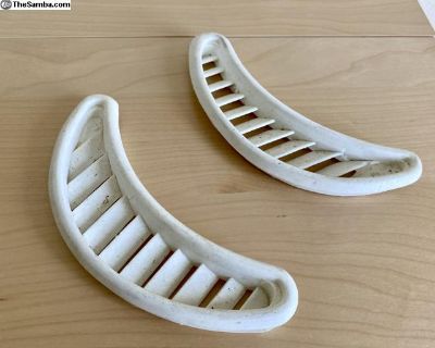 VW Bug White Air Vent Trim Set New 71-77