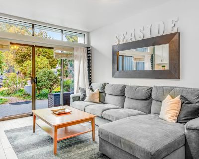 Avg / night: $133. Ground-floor garden condo with indoor pool, hot tub, tennis & racquetball | Located in Blaine, WA | 4.25 Stars | 2 Bed, 1 Bath | No Pets. No pets. Max 6 guests. Enjoy a quiet escape to the Pacific Northwest when you book this updated Jacobs Landing condo in Birch Bay, just steps from the beach with the state park and waterslides right down the road. The perfect getaway for fr...