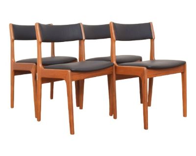 Mid-Century Danish Teak Dining Chairs from Korup Stolefabrik, 1960s, Set of 4