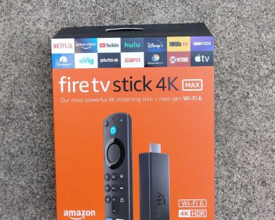 Amazon Fire TV Stick 4K Max Streaming Device Wi-Fi 6 Alexa Voice Remote (includes TV controls) Live Picture in Picture Support