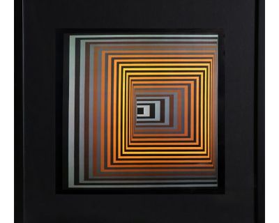 Victor Vasarely, Vonal Fegn, Offset Lithograph
