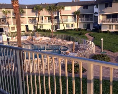 815 Ocean Shore Blvd Apt 1B. You will feel right at home in this beautiful beachfront condo. This 2 bedroom and 2 1/2 bath townhome style condo is just fabulous! Newly renovated kitchen offers a center island, granite counter tops and brand-new stainless-steel appliances. Wrap around balcony gives views of the crystal-clear swimming pool and ever-changing ocean. Sleeps 6 comfortably. Living roo...