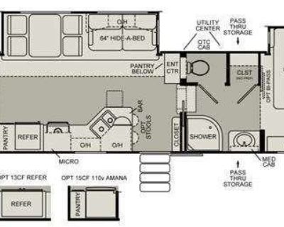Furnished Room for Rent - This Is A 5Th Wheel Travel Trailer Parked And Set