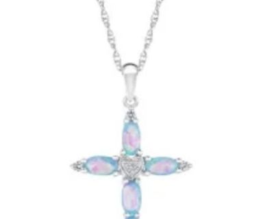 New!  Opal Cross Necklaces!  Layaway!