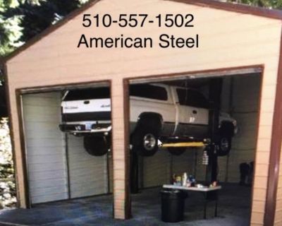 AMERICAN STEEL GARAGES SHOPS CARPORTS RV BOAT COVERS
