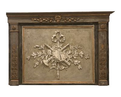 Early 20th Century Antique French Wood Carved Panel