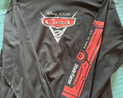 Vintage Disney Pixar, Cars 2, Lon Sleeve Tee, 2XL (B1)