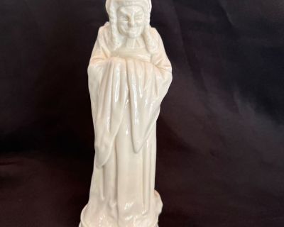 Antique Doulton Burslem Double-Sided Vellum Figurine, "Oh Law"